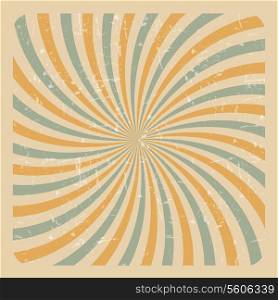 Abstract Grunge Sunburst Background Vector Illustration. EPS10