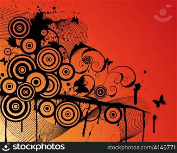 Abstract grunge vector background for design use.