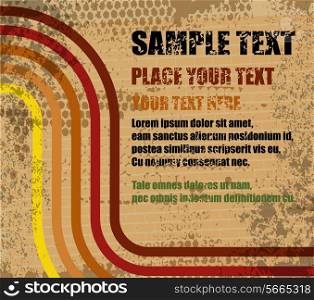 Abstract grungy background with place for text, vector