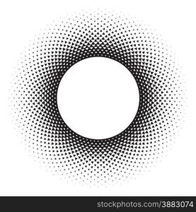 Abstract Halftone Background, halftone circle shape. Vector illustration