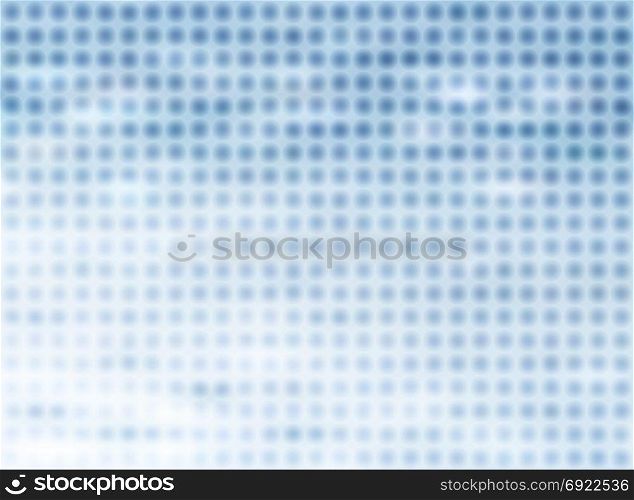 Abstract halftone blue background with blurred circle pattern. Vector illustration