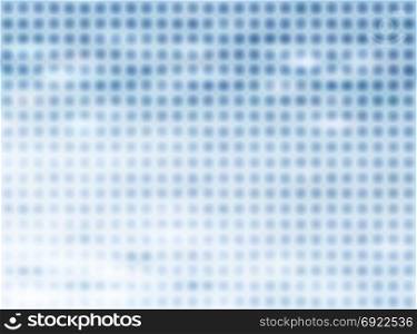 Abstract halftone blue background with blurred circle pattern. Vector illustration