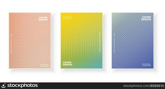 abstract halftone cover pattern page template