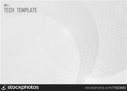 Abstract halftone dot of white and gray decorative design background. Use for ad, poster, artwork, template design. illustration vector eps10