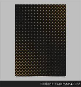 Abstract halftone dot pattern flyer template Vector Image