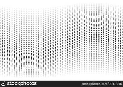 Abstract halftone dotted background. Futuristic grunge pattern, dot, wave. Modern optical pop art texture for posters, sites, business cards, cover, labels mock-up, vintage. - vector illustration