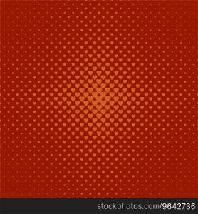 Abstract halftone heart pattern background Vector Image