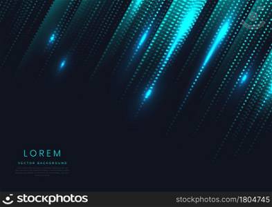 Abstract halftone lines diagonal blue on dark blue background with copy space for text. Vector illustration