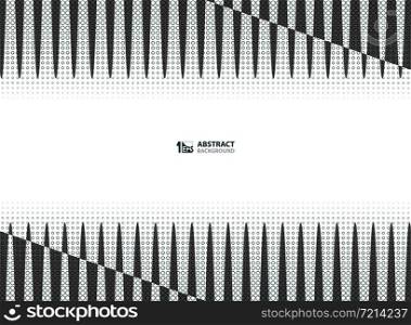 Abstract halftone of gray color trendy decoration with stripe line pattern background. You can use for presentation, ad, poster, brochure, print, artwork. vector eps10