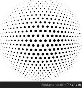 abstract halftone sphere vector background art design. abstract halftone sphere vector background