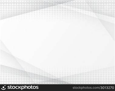 Abstract halftone white and grey background texture. Template and layout website, poster, banner, brochure, leaflet, print , ad. Vector illustration