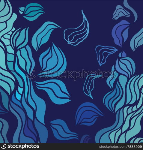 Abstract hand drawn flow background. Vector Illustration.