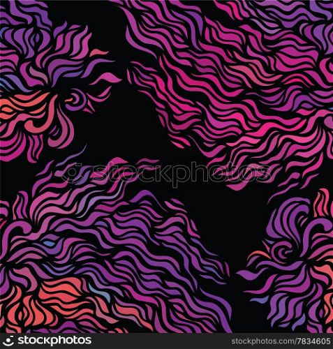 Abstract hand drawn flow background. Vector Illustration.