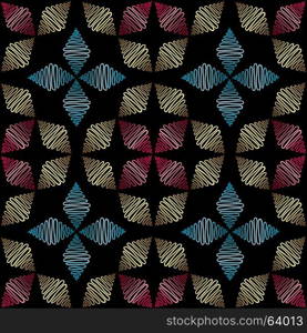 Abstract hand drawn ornament pattern. Vector tracery seamless background.. Abstract hand drawn pattern. Vector ornament seamless background for wallpaper, wrapping, textile design, surface texture, fabric.