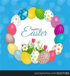 Abstract Happy Easter Template Holiday Background Vector Illustration EPS10. Abstract Happy Easter Template Holiday Background Vector Illustration