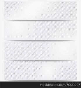 Abstract headers set, diagonal repeat straight stripes texture, pastel background vector.