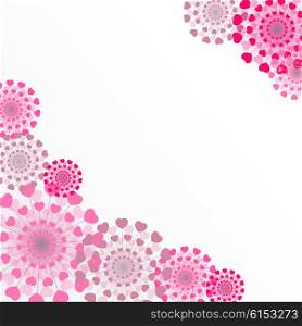 Abstract Heart Flower Background Vector Illustration EPS10. Abstract Heart Flower Background Vector Illustration