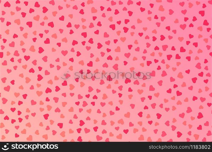 Abstract heart pattern background vector illustration. Valentines day