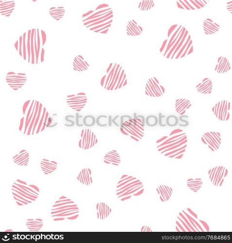Abstract Heart Seamless Pattern Background. Vector Illustration EPS10. Abstract Heart Seamless Pattern Background. Vector Illustration
