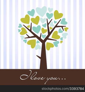 abstract heart tree