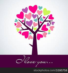 abstract heart tree