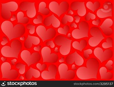 abstract hearts background