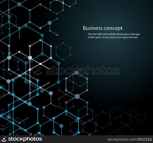 abstract hexagon background and space for write