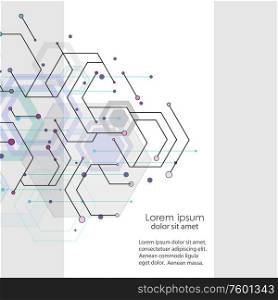 Abstract hexagon background and technology polygonal design.. Abstract hexagon background and technology polygonal design