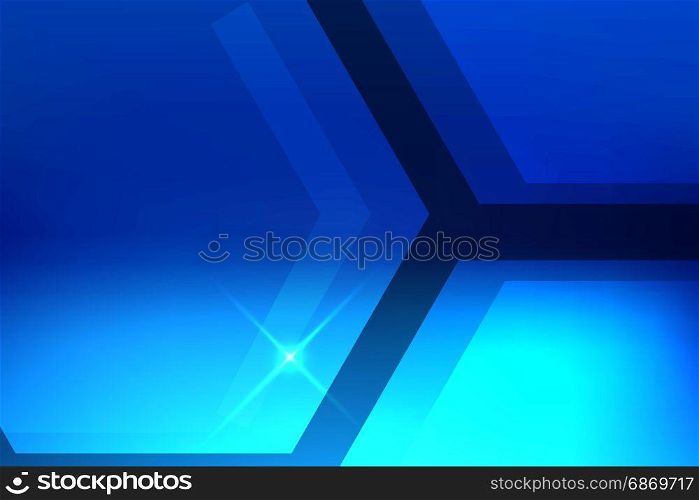 Abstract hexagon blue background,vector