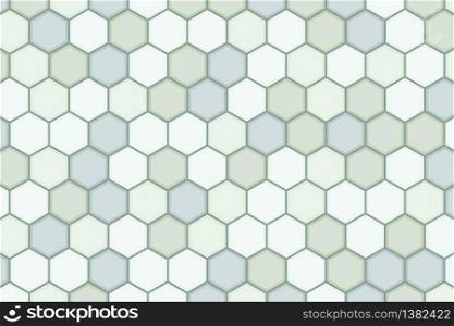Abstract hexagonal green pattern design of minimal artwork background. Decorate for ad, poster, artwork, template design, print. illustration vector eps10