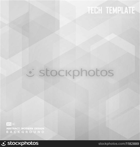 Abstract hexagonal pattern design of cover template background. Use for ad, poster, artwork, template design. illustration vector eps10