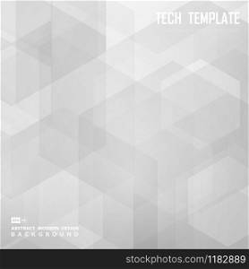 Abstract hexagonal pattern design of cover template background. Use for ad, poster, artwork, template design. illustration vector eps10