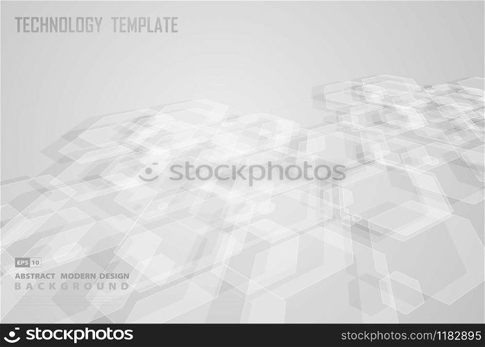 Abstract hexagonal pattern design of futuristic design decorative background. Use for poster, ad, artwork, template design. illustration vector eps10