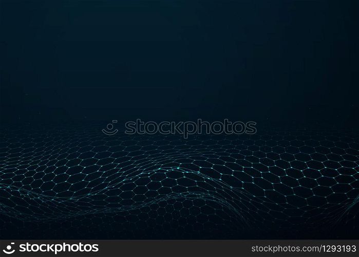 Abstract hexagonal pattern design of technology futuristic artwork background. Decorate for ad, poster, template design. illustration vector eps10
