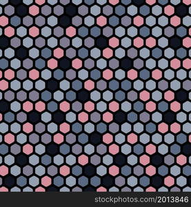 Abstract hexagonal pattern design overlapping design artwork decorative. Cover style of minimal background. Illustration vector