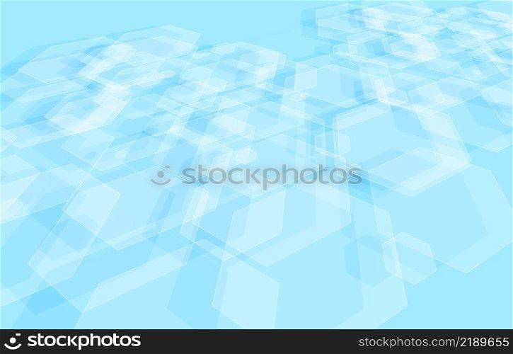 Abstract hexagonal pattern of tech design future decorative artwork. Overlapping for ad design style background. Illustration vector