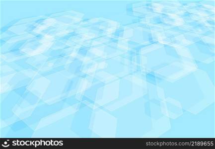 Abstract hexagonal pattern of tech design future decorative artwork. Overlapping for ad design style background. Illustration vector