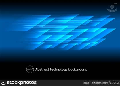 Abstract hi tech blue background. Abstract vector hi tech blue digital background with text