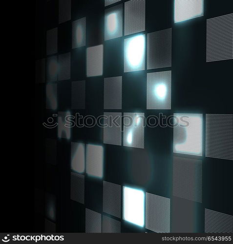 Abstract hi-tech gray background in perspective. Futuristic digital technology background. Vector Illustration. Abstract hi-tech gray background in perspective. Futuristic digital technology background. Vector Illustration.