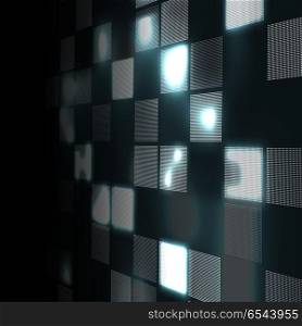 Abstract hi-tech gray background in perspective. Futuristic digital technology background. Vector Illustration. Abstract hi-tech gray background in perspective. Futuristic digital technology background. Vector Illustration.