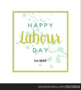 Abstract Holiday Happy Labour Day Card
