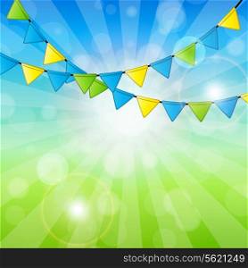 Abstract Holiday Nature Background Vector Illustration. EPS10