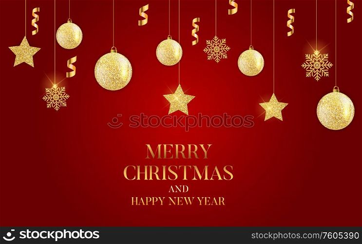 Abstract Holiday New Year and Merry Christmas Background with realistic Christmas wreath. Vector Illustration EPS10. Abstract Holiday New Year and Merry Christmas Background with realistic Christmas wreath. Vector Illustration