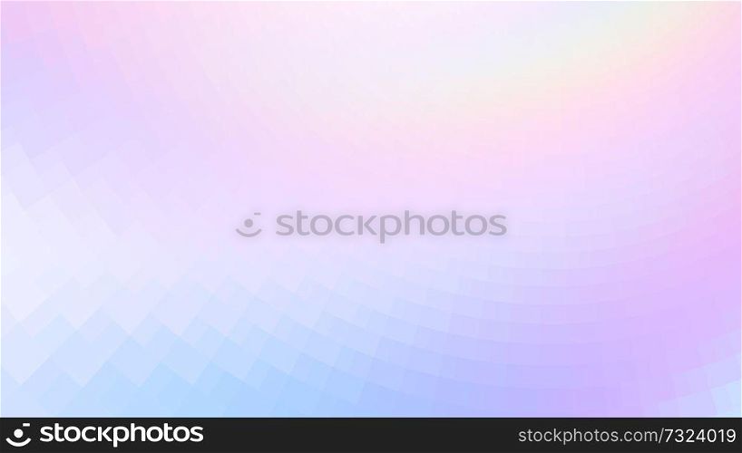 Abstract holographic colors composition with squares. Optical illusion of blur effect. Place for text. Vector EPS10 background for presentation, flyer, poster. Digitally wallpaper. 16 : 9. vector abstract holographic background