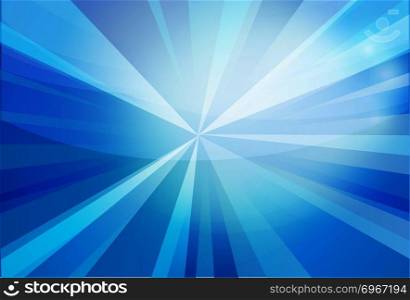 Abstract horisontal blue rays background. blue rays background