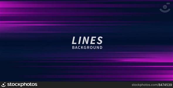 Abstract horizontal light purple and dark blue stripe lines background. You can use for ad, poster, template, business presentation. Vector illustration