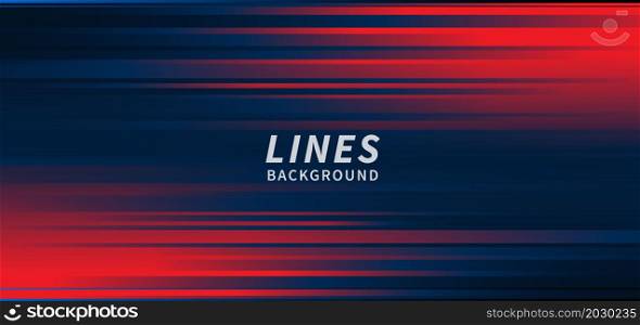 Abstract horizontal light red and blue stripe lines background. You can use for ad, poster, template, business presentation. Vector illustration