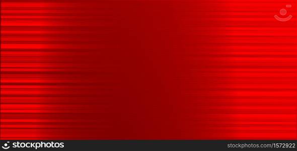 Abstract horizontal line pattern on red background. You can use for ad, poster, template, business presentation. Vector illustration