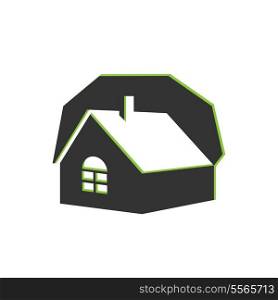 Abstract house real estate icon template vector illustration