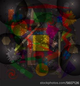 Abstract hypnotic background. Vector illustration